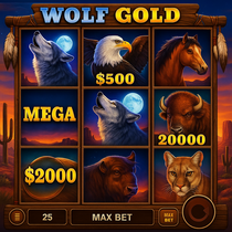 7Signs - Wolf Gold Slot Game - Jackpot Pokies